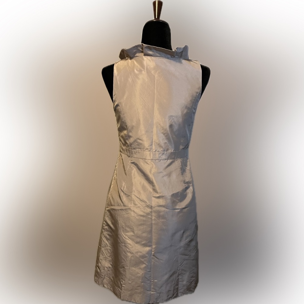 J. Crew Blakey Taffeta Fawn Color Formal Dress size 4 - Picture 4 of 14